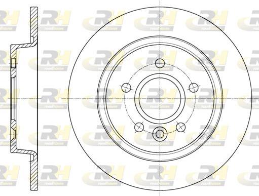 Roadhouse 61590.00 - Гальмівний диск autocars.com.ua