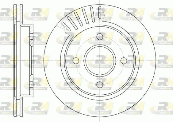 Roadhouse 6160.10 - Гальмівний диск autocars.com.ua