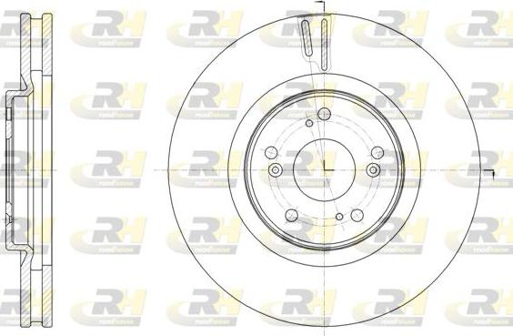 Roadhouse 61607.10 - Тормозной диск avtokuzovplus.com.ua