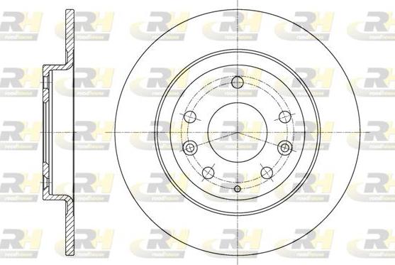 Roadhouse 61615.00 - Гальмівний диск autocars.com.ua