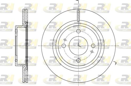 Roadhouse 61621.10 - Тормозной диск avtokuzovplus.com.ua