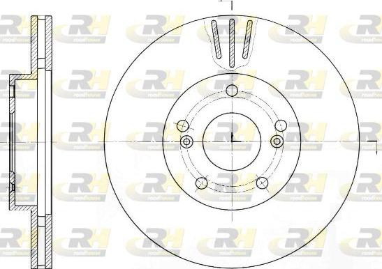 Roadhouse 61644.10 - Гальмівний диск autocars.com.ua