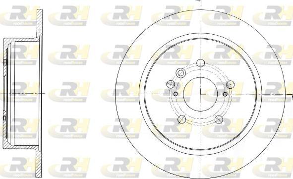 Roadhouse 61650.00 - Гальмівний диск autocars.com.ua