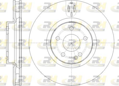 Roadhouse 61657.10 - Гальмівний диск autocars.com.ua