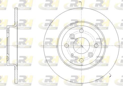 Roadhouse 61660.00 - Гальмівний диск autocars.com.ua