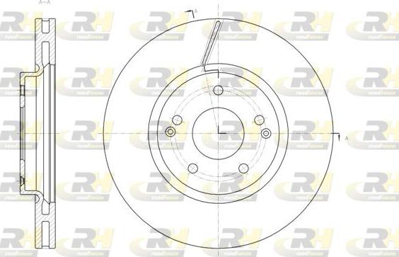 Roadhouse 61663.10 - Гальмівний диск autocars.com.ua