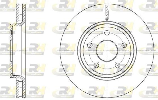 Roadhouse 61668.10 - Гальмівний диск autocars.com.ua