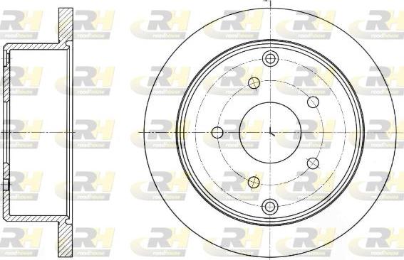 Roadhouse 61676.00 - Гальмівний диск autocars.com.ua