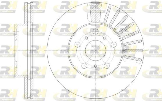 Roadhouse 6170.10 - Гальмівний диск autocars.com.ua