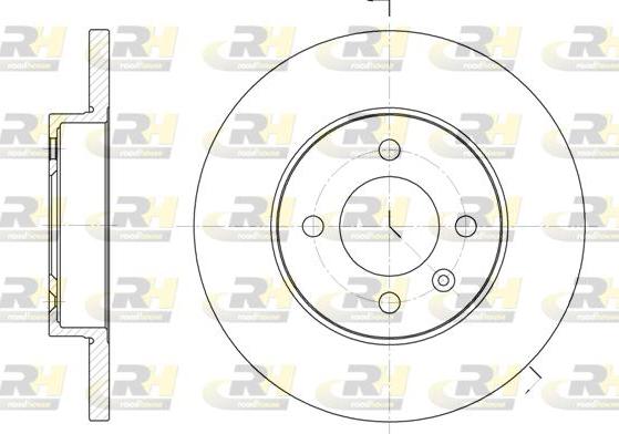 Roadhouse 6172.00 - Гальмівний диск autocars.com.ua