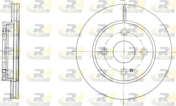 Roadhouse 61738.10 - Гальмівний диск autocars.com.ua