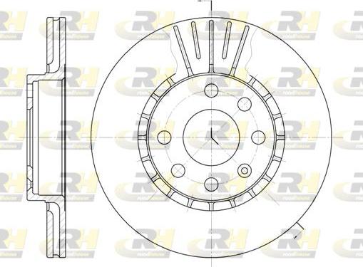 Roadhouse 6174.10 - Гальмівний диск autocars.com.ua