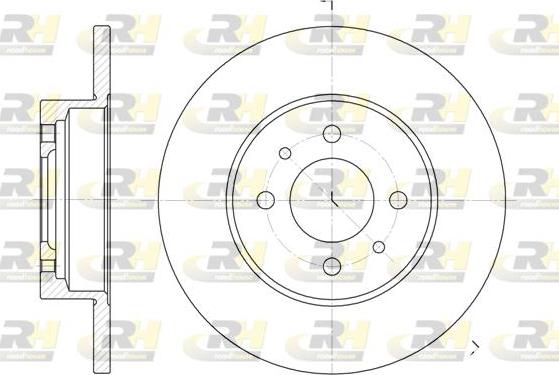 Roadhouse 6180.00 - Гальмівний диск autocars.com.ua