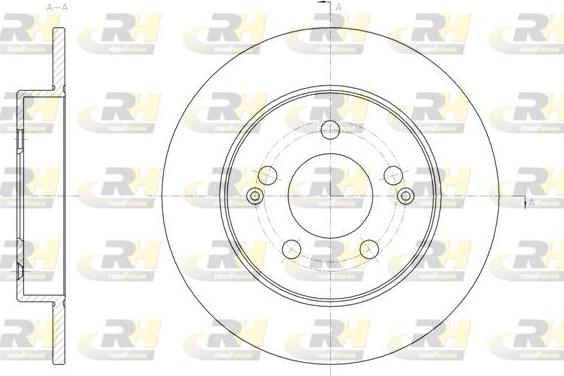 Roadhouse 61804.00 - Гальмівний диск autocars.com.ua