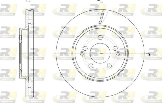 Roadhouse 61810.10 - Гальмівний диск autocars.com.ua