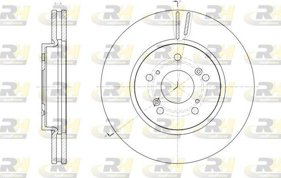 Roadhouse 61825.10 - Гальмівний диск autocars.com.ua