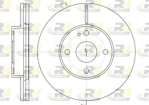 Roadhouse 6184.10 - Тормозной диск avtokuzovplus.com.ua