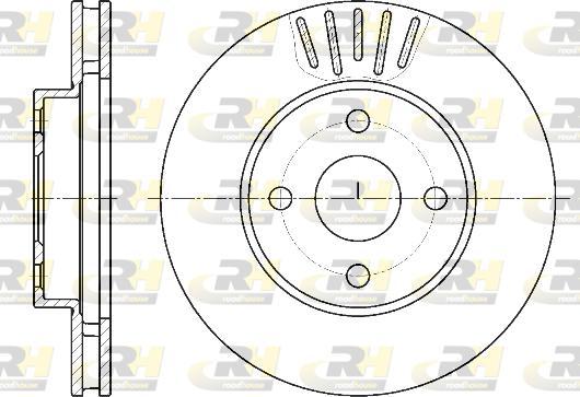 Roadhouse 61874.10 - Гальмівний диск autocars.com.ua