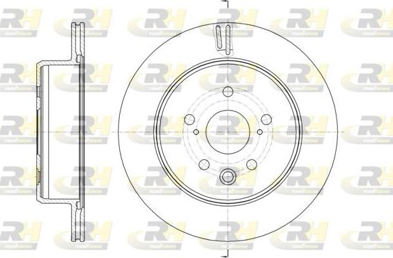 Roadhouse 61876.10 - Гальмівний диск autocars.com.ua