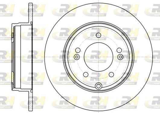 Roadhouse 61884.00 - Гальмівний диск autocars.com.ua