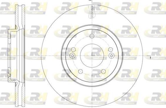 Roadhouse 61885.10 - Гальмівний диск autocars.com.ua