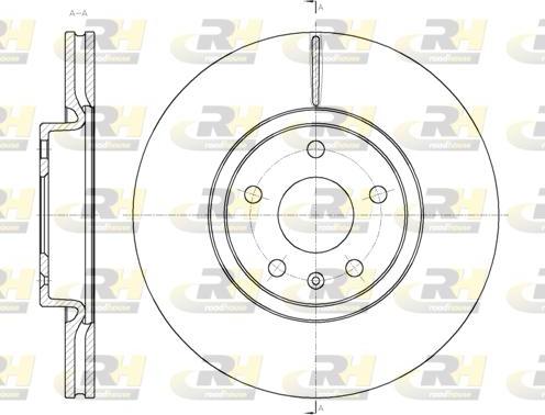 Roadhouse 61887.10 - Гальмівний диск autocars.com.ua