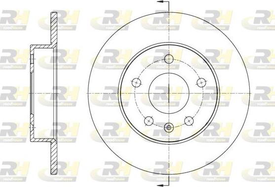 Roadhouse 61891.00 - Гальмівний диск autocars.com.ua