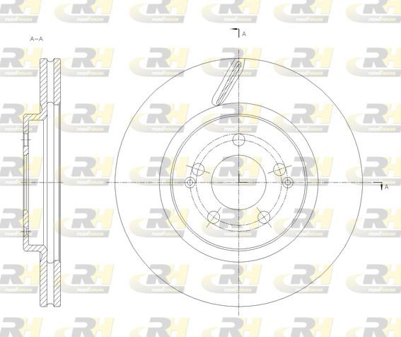 Roadhouse 61919.10 - Гальмівний диск autocars.com.ua