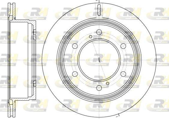 Roadhouse 61929.10 - Тормозной диск avtokuzovplus.com.ua