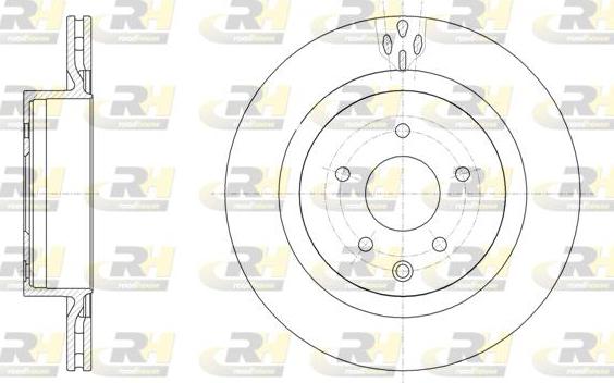 Roadhouse 61955.10 - Гальмівний диск autocars.com.ua