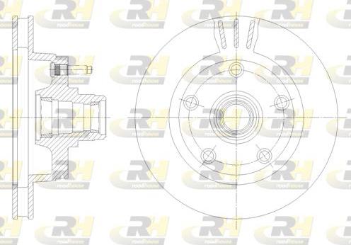 Roadhouse 61958.10 - Гальмівний диск autocars.com.ua