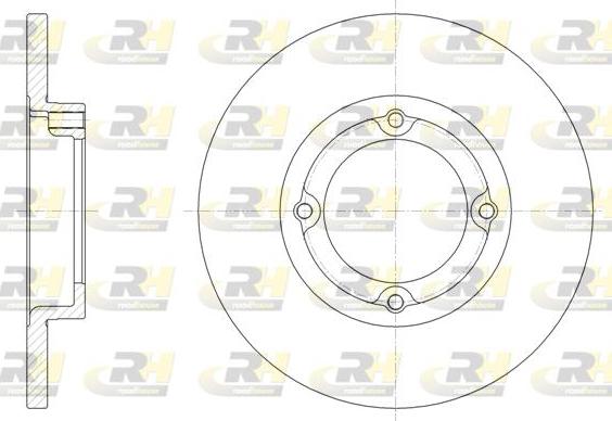 Roadhouse 62049.00 - Гальмівний диск autocars.com.ua