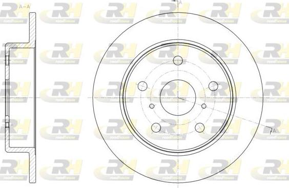 Roadhouse 62058.00 - Гальмівний диск autocars.com.ua