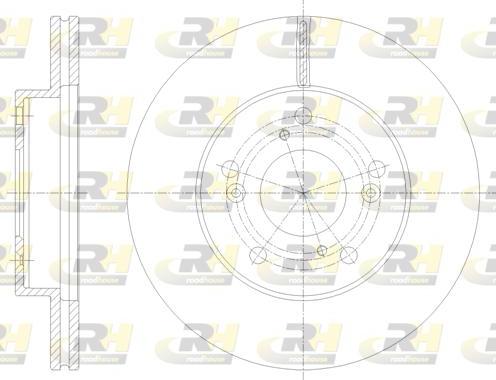 Roadhouse 62061.10 - Тормозной диск avtokuzovplus.com.ua