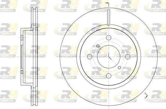 Roadhouse 62066.10 - Гальмівний диск autocars.com.ua