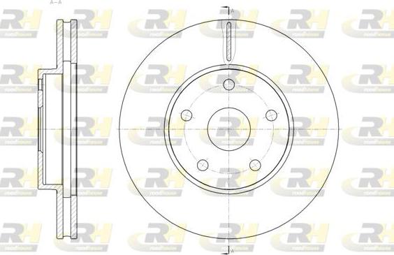 Roadhouse 62074.10 - Гальмівний диск autocars.com.ua