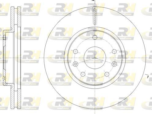 Roadhouse 62083.10 - Гальмівний диск autocars.com.ua
