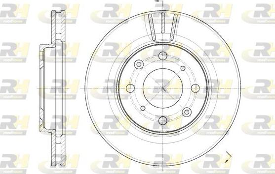 Roadhouse 62086.10 - Тормозной диск avtokuzovplus.com.ua