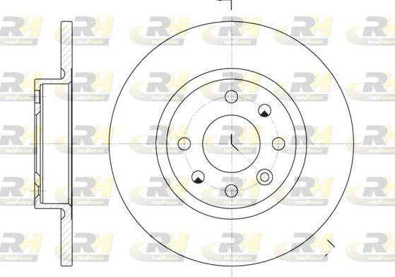 Roadhouse 6209.00 - Гальмівний диск autocars.com.ua