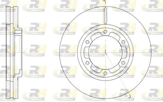 Roadhouse 62093.10 - Гальмівний диск autocars.com.ua