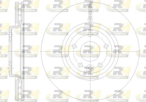 Roadhouse 62132.10 - Гальмівний диск autocars.com.ua