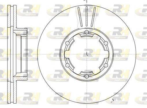 Roadhouse 6234.10 - Гальмівний диск autocars.com.ua