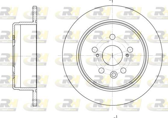 Roadhouse 6245.00 - Гальмівний диск autocars.com.ua