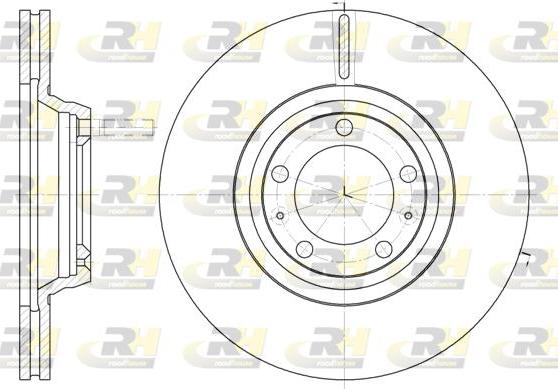 Roadhouse 6247.10 - Гальмівний диск autocars.com.ua