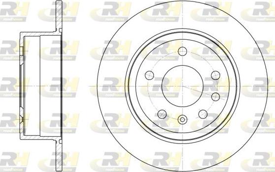 Roadhouse 6249.00 - Гальмівний диск autocars.com.ua