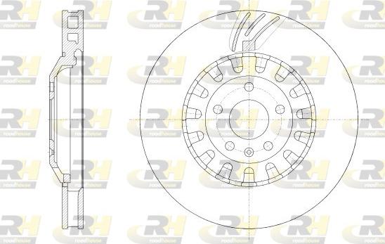 Roadhouse 62562.10 - Гальмівний диск autocars.com.ua