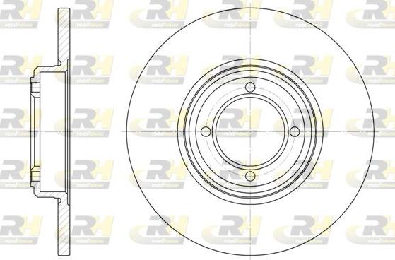 Roadhouse 6261.00 - Гальмівний диск autocars.com.ua