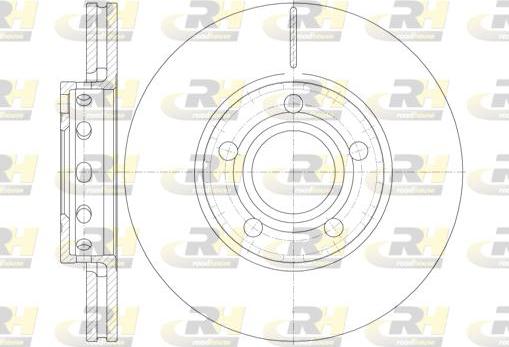 Roadhouse 6268.10 - Тормозной диск avtokuzovplus.com.ua