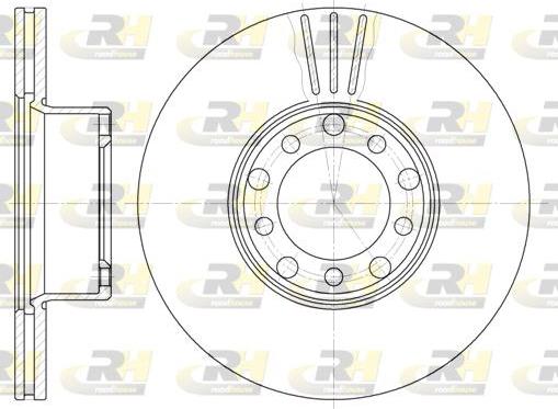 Roadhouse 6274.10 - Гальмівний диск autocars.com.ua