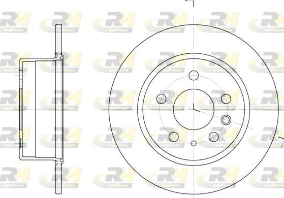 Roadhouse 6280.00 - Гальмівний диск autocars.com.ua